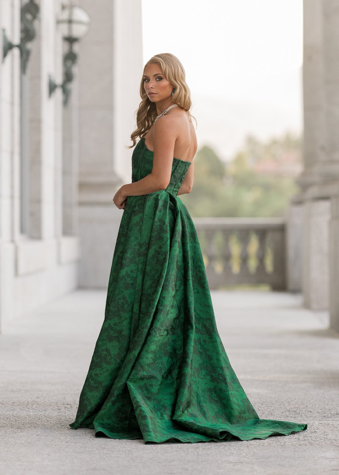 chic size inclusive model wearing JessaKae Rayne Dress