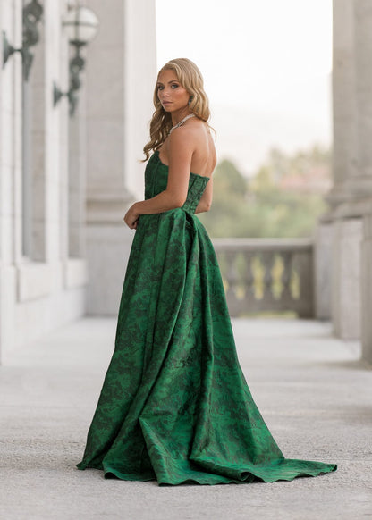 chic size inclusive model wearing JessaKae Rayne Dress