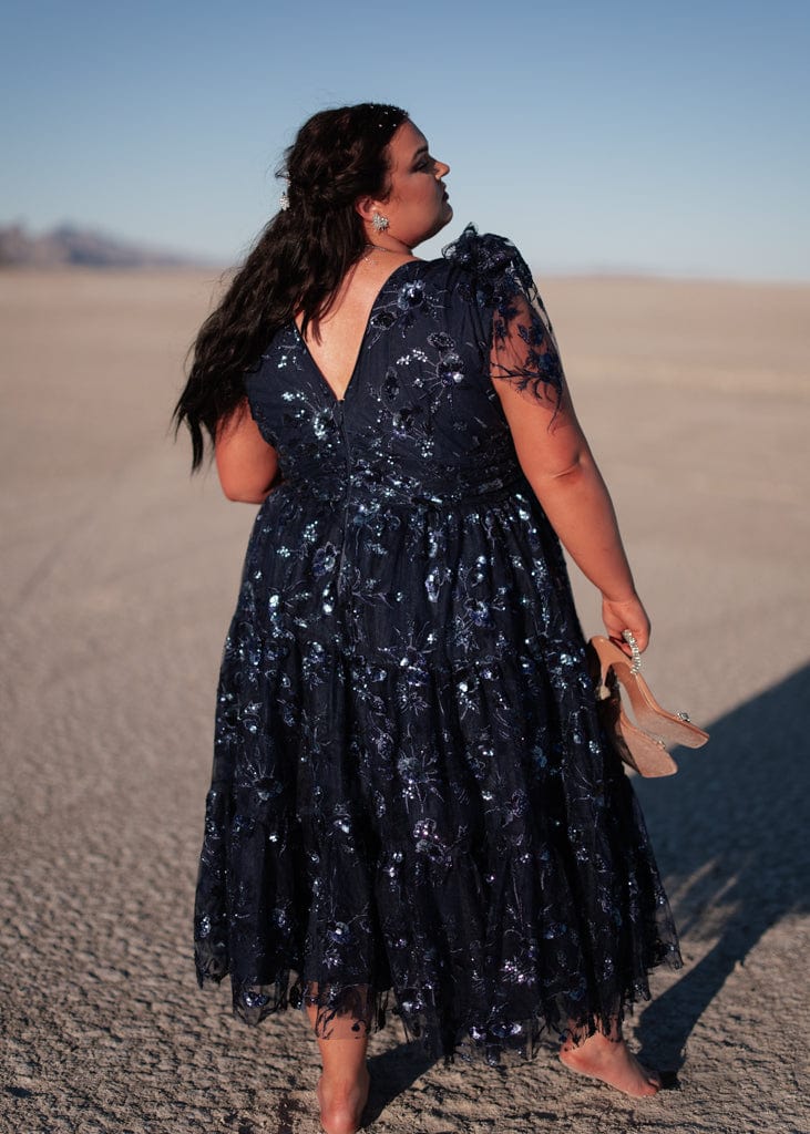 chic size inclusive model wearing JessaKae Rhea Dress Dresses