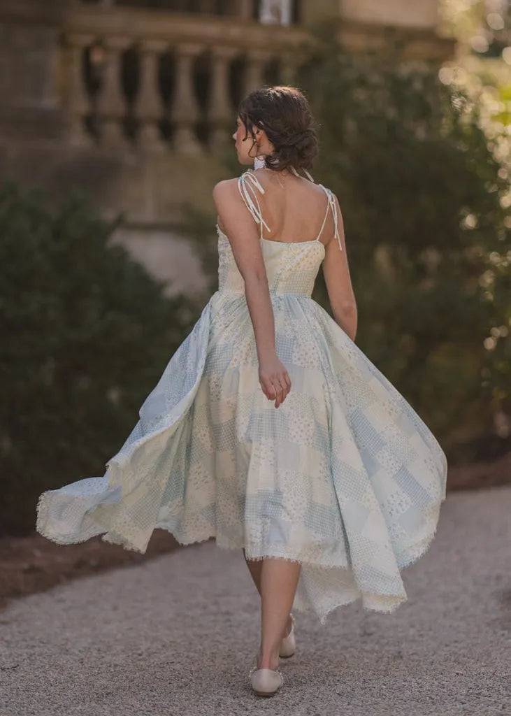 eggshell blue dress Spell | Dresses | Spell Juniper Midi Dress M Eggshell Blue Floral Boho Tassel Lined