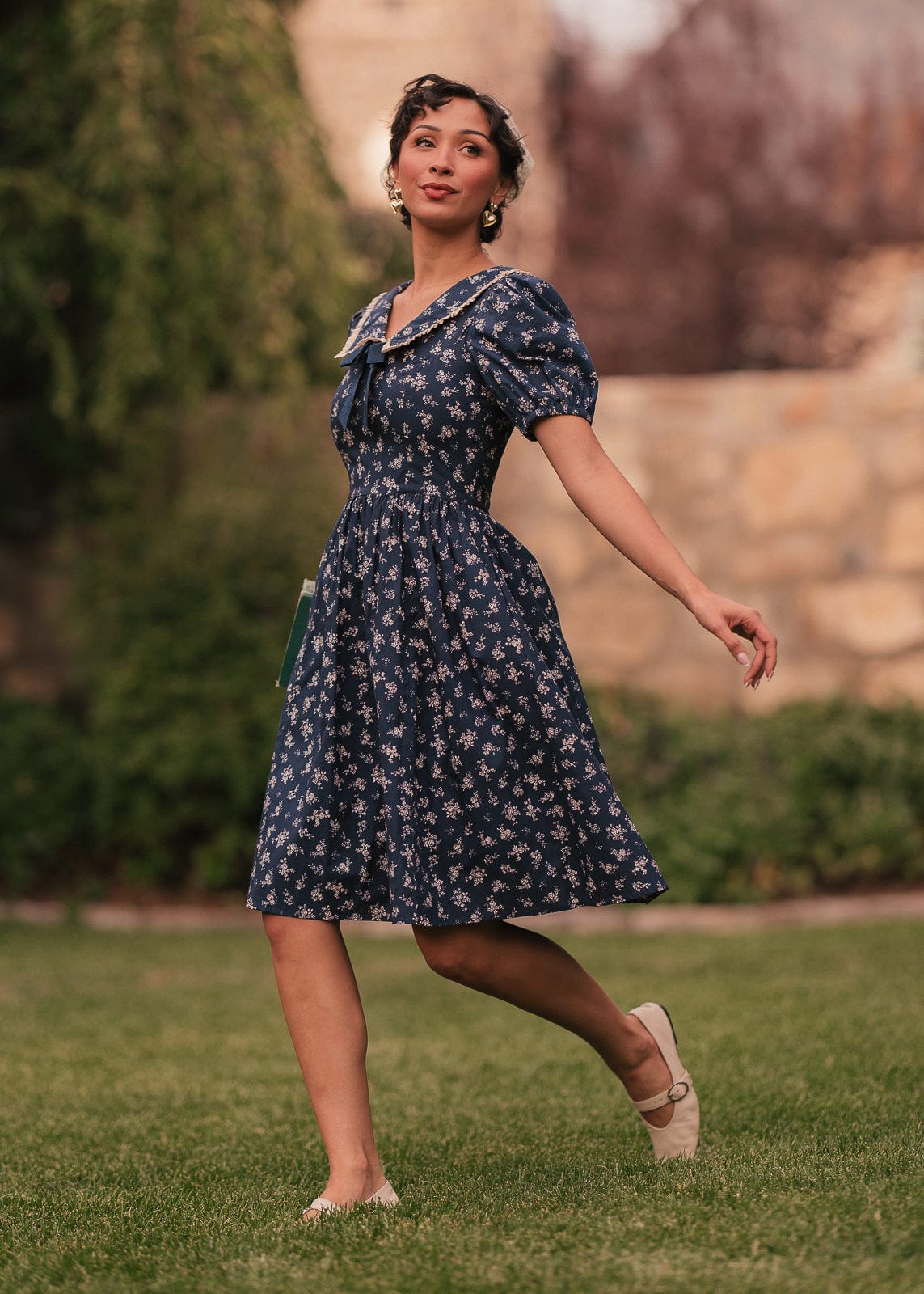 chic size inclusive model wearing JessaKae Rory Dress