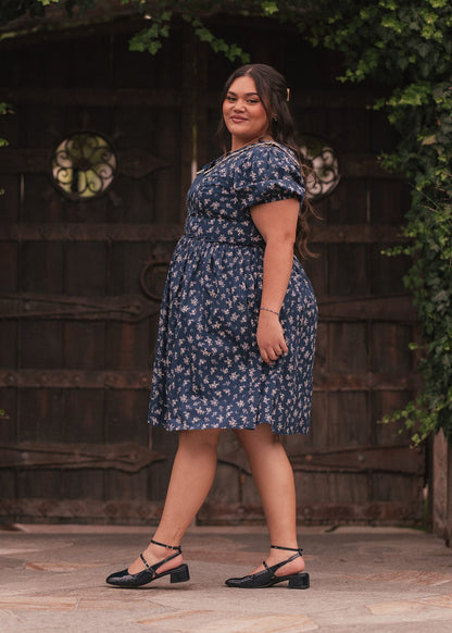 chic size inclusive model wearing JessaKae Rory Dress