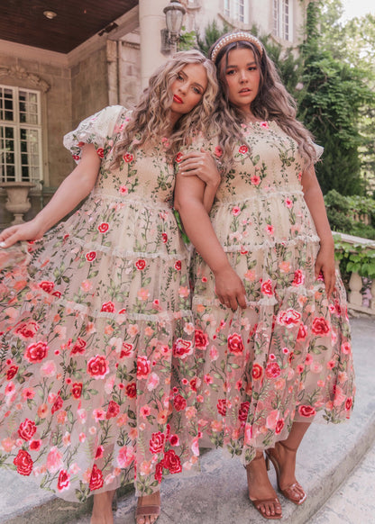 Rose Dress Dresses - JessaKae - Rose Dress - Lilac Rose / XXS