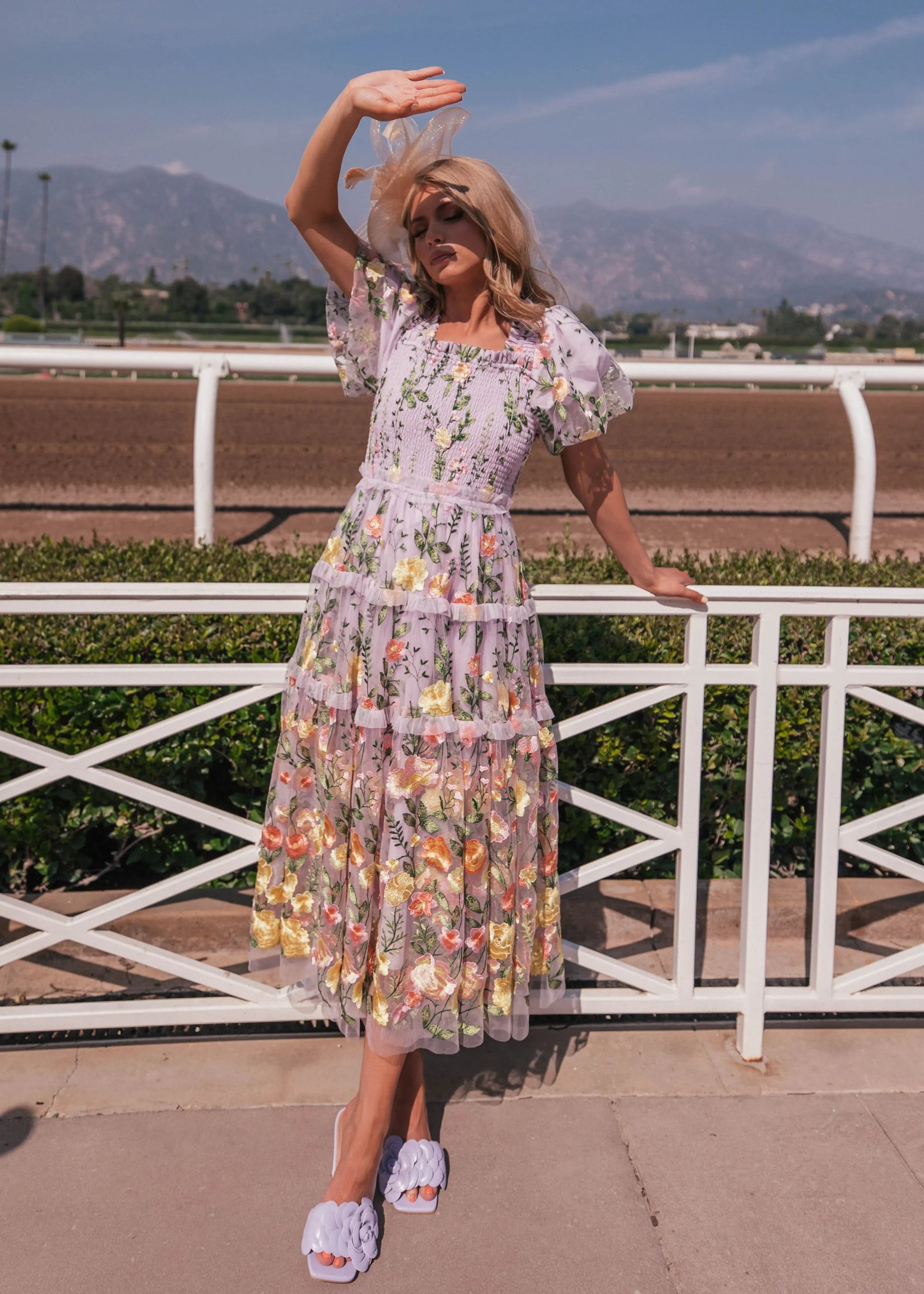 Rose Dress Dresses - JessaKae - Rose Dress - Lilac Rose / XXS