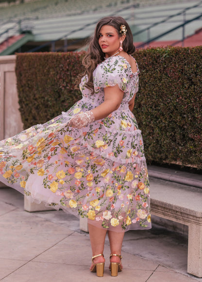 Rose Dress Dresses - JessaKae - Rose Dress - Lilac Rose / XXS