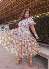chic size inclusive model wearing JessaKae Rose Dress Dresses