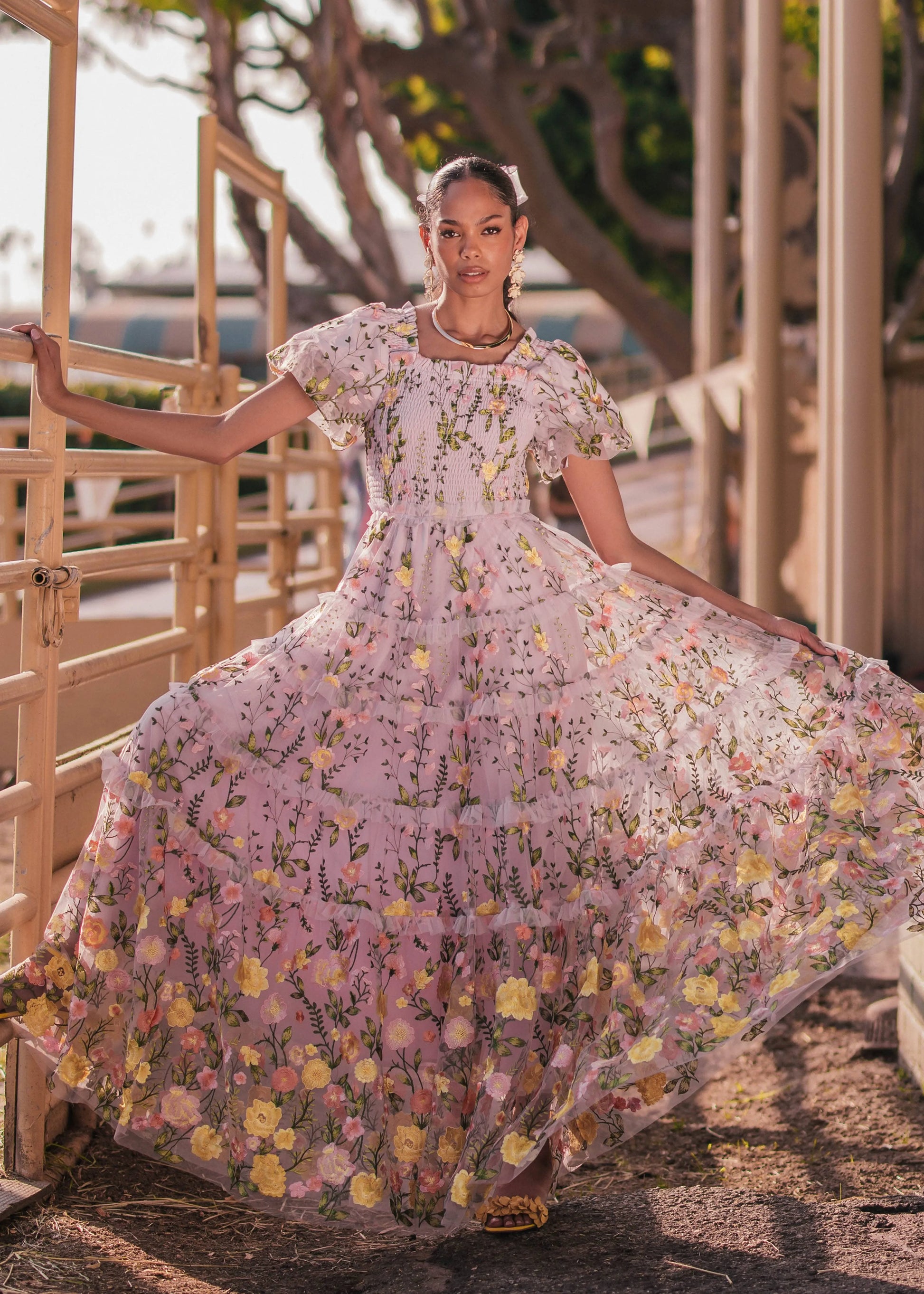 Rose Dress - Maxi Dresses - JessaKae - Rose Dress - Maxi - Lilac Rose / XXS