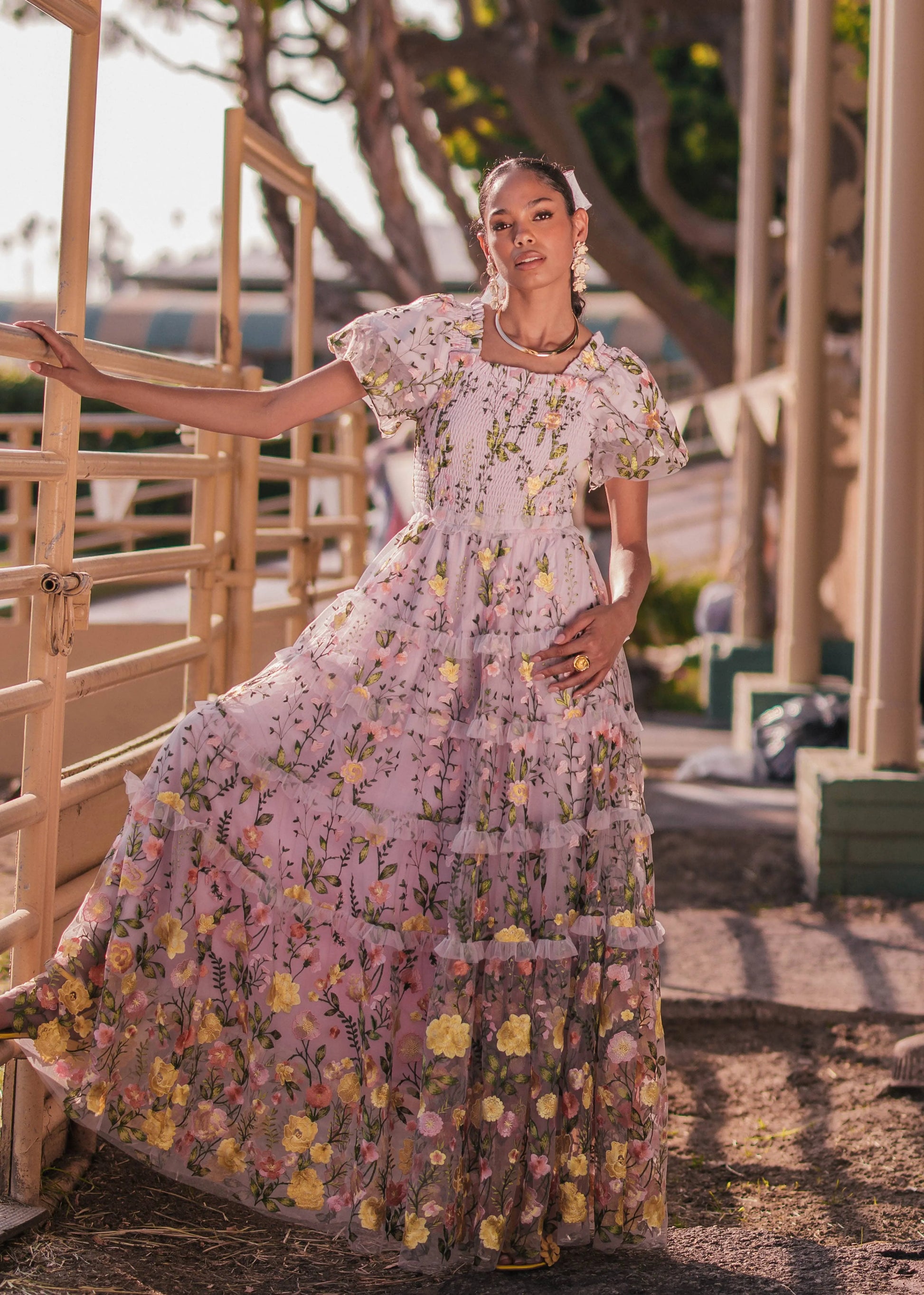 Rose Dress - Maxi Dresses - JessaKae - Rose Dress - Maxi - Lilac Rose / XXS