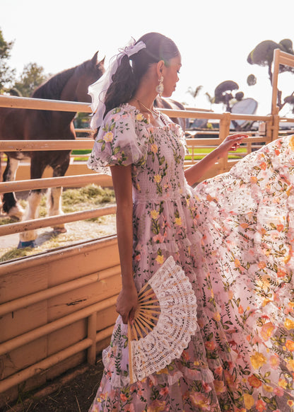 Rose Dress - Maxi Dresses - JessaKae - Rose Dress - Maxi - Lilac Rose / XXS