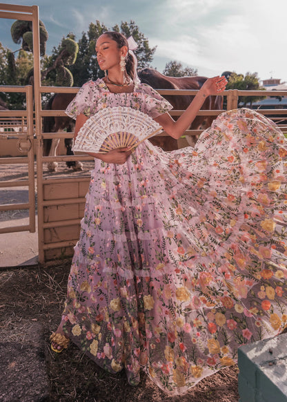 Rose Dress - Maxi Dresses - JessaKae - Rose Dress - Maxi - Lilac Rose / XXS