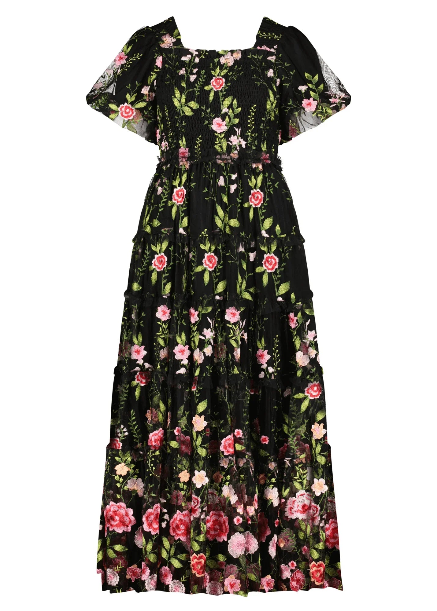 Rose Dress - Maxi Dresses - JessaKae - Rose Dress - Maxi - Black / XXS