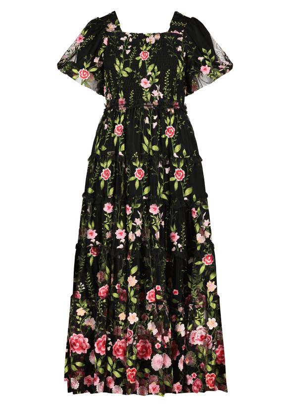 Rose Dress - Maxi - Black