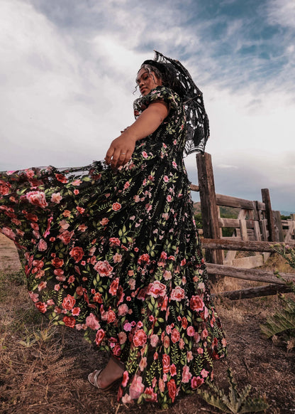 Rose Dress - Maxi Dresses - JessaKae - Rose Dress - Maxi - Lilac Rose / XXS