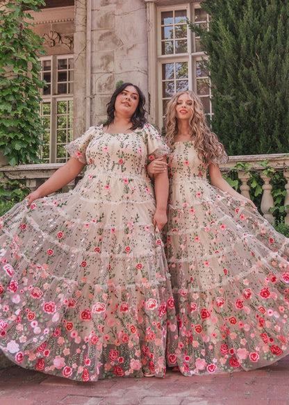 Rose Dress - Maxi Dresses - JessaKae - Rose Dress - Maxi - Lilac Rose / XXS