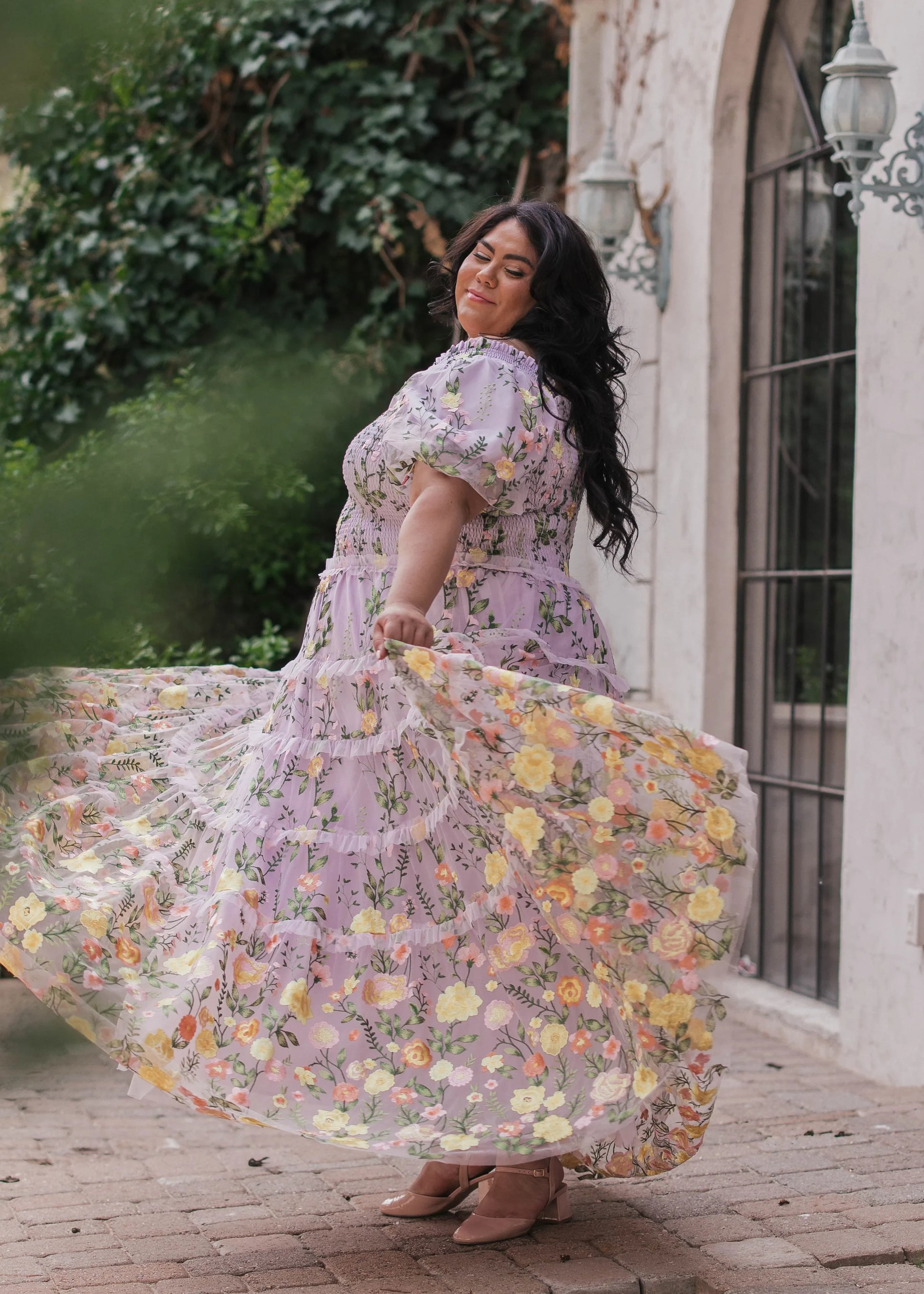 Rose Dress - Maxi Dresses - JessaKae - Rose Dress - Maxi - Lilac Rose / XXS