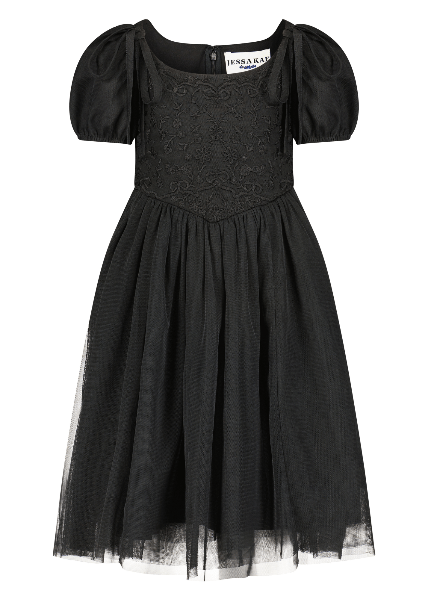 Rosie Girls Dress Girls Dress - JessaKae - Rosie Girls Dress_Black / 12-18M