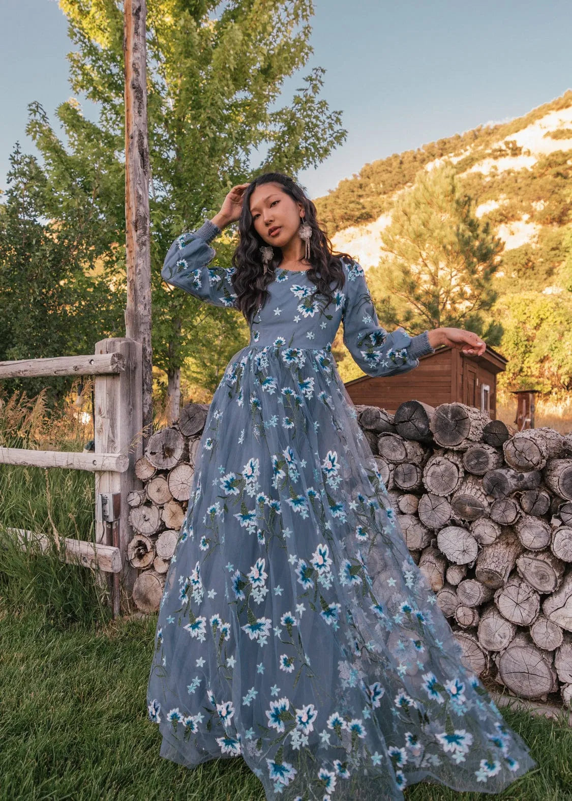 Rowan Dress Dresses - JessaKae - Rowan Dress - Serene Blue / XXS