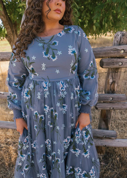 Rowan Dress Dresses - JessaKae - Rowan Dress - Serene Blue / XXS