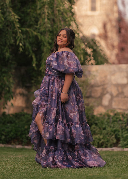 chic size inclusive model wearing JessaKae Saint Dress