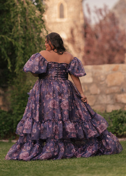 chic size inclusive model wearing JessaKae Saint Dress