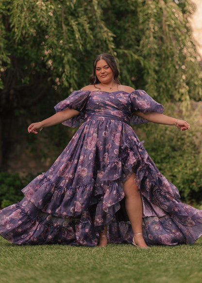 chic size inclusive model wearing JessaKae Saint Dress