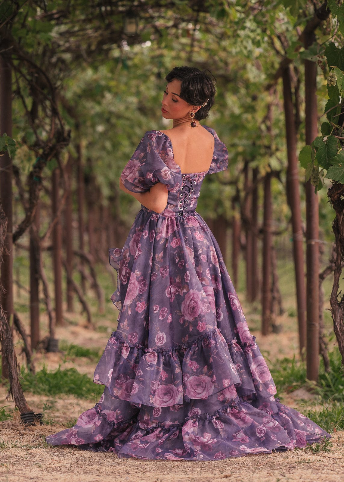 chic size inclusive model wearing JessaKae Saint Dress