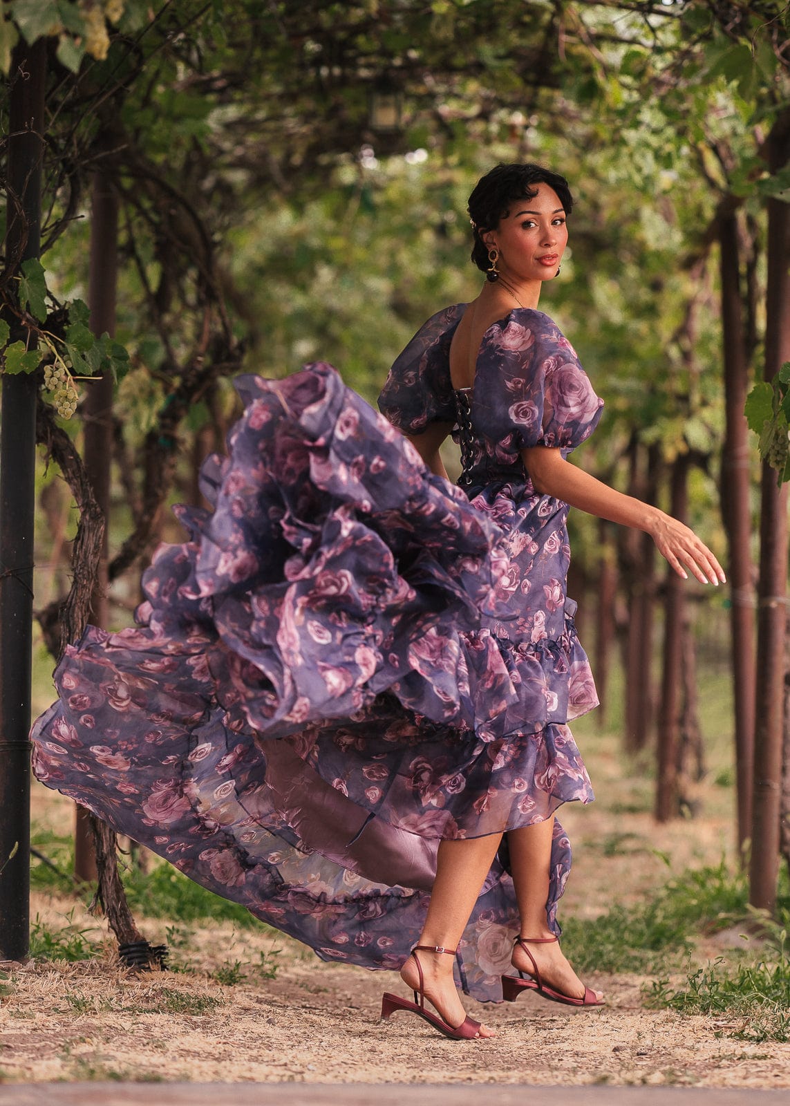 chic size inclusive model wearing JessaKae Saint Dress