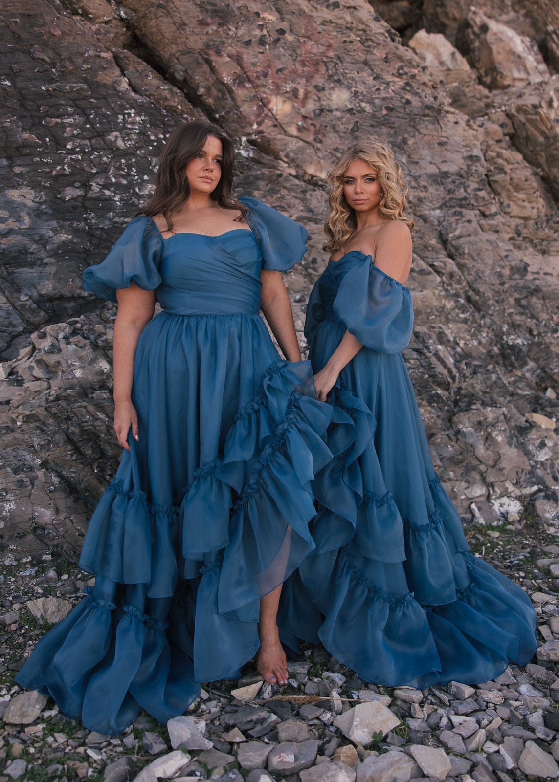 chic size inclusive model wearing JessaKae Saint Dress