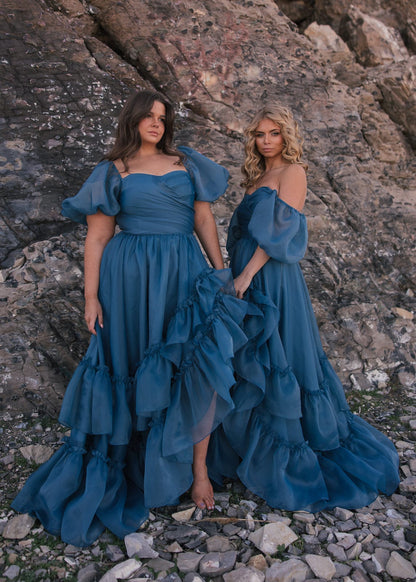 chic size inclusive model wearing JessaKae Saint Dress