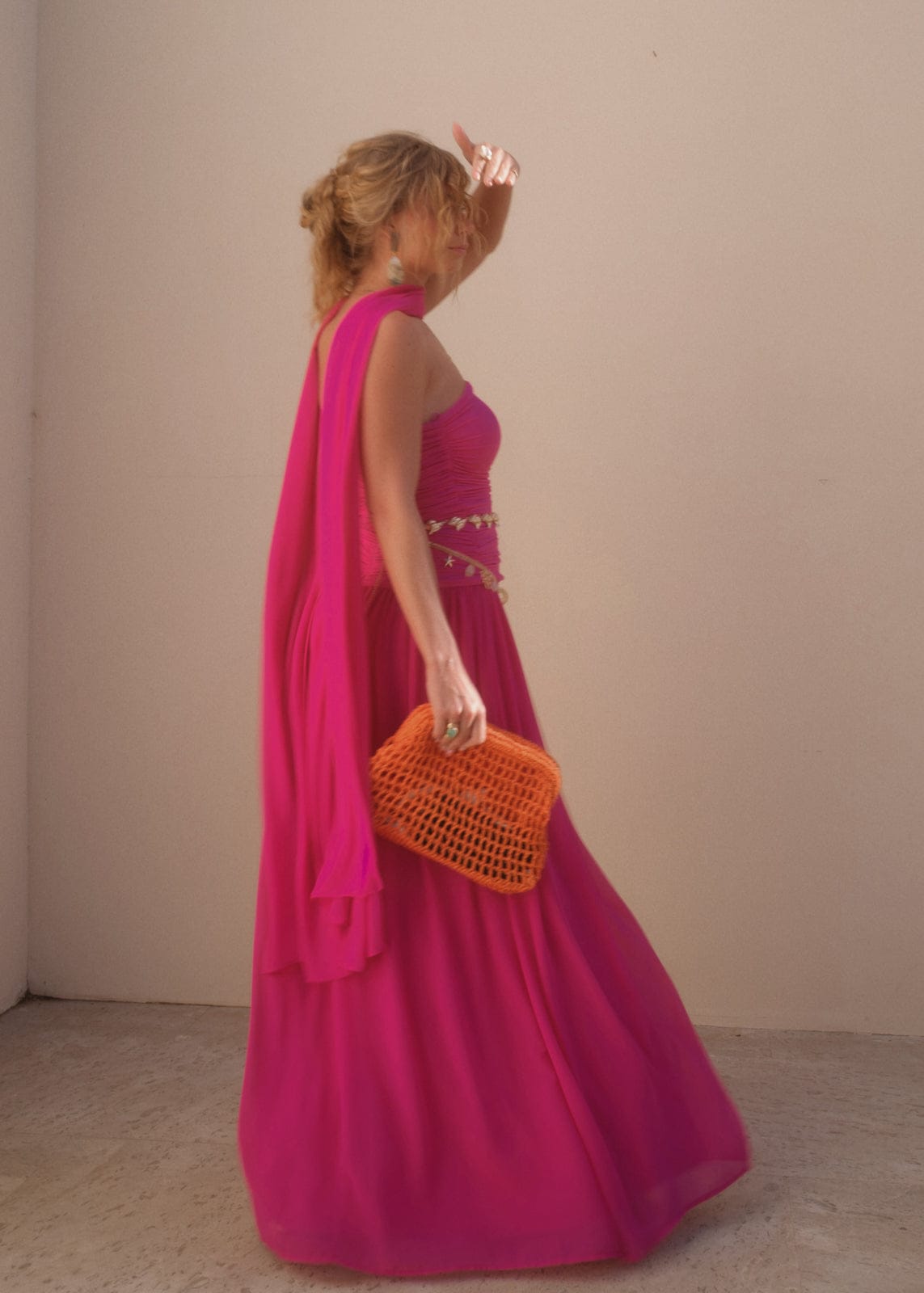 chic size inclusive model wearing JessaKae Sanica Dress