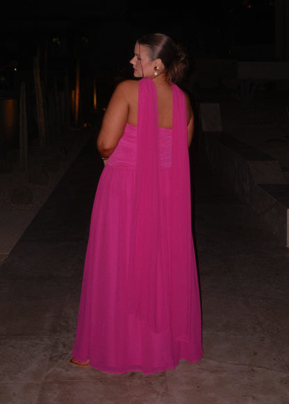 chic size inclusive model wearing JessaKae Sanica Dress