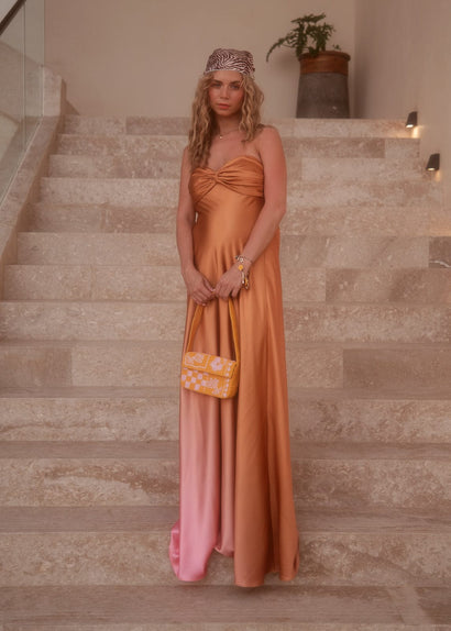 chic size inclusive model wearing JessaKae Santorini Dress-JessaKae