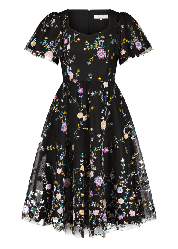 Shimmer Dress - Shimmer Black