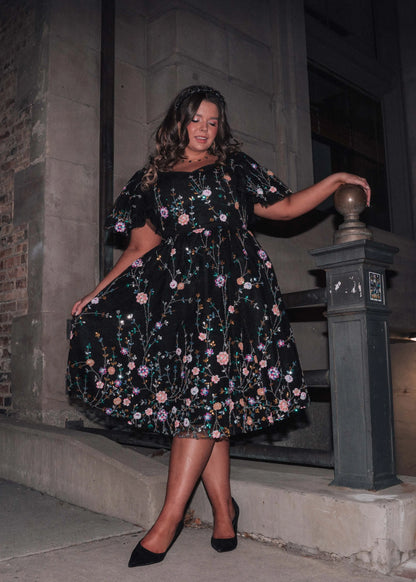 Shimmer Dress Dresses - JessaKae - Shimmer Dress - Shimmer Black / XXS