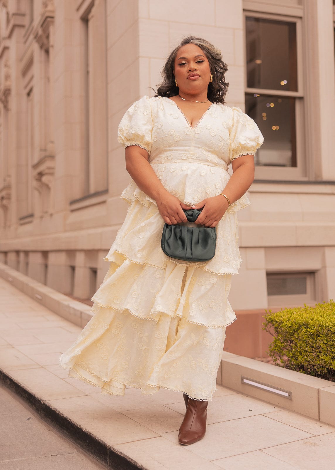 chic size inclusive model wearing JessaKae Sloane Dress Dresses