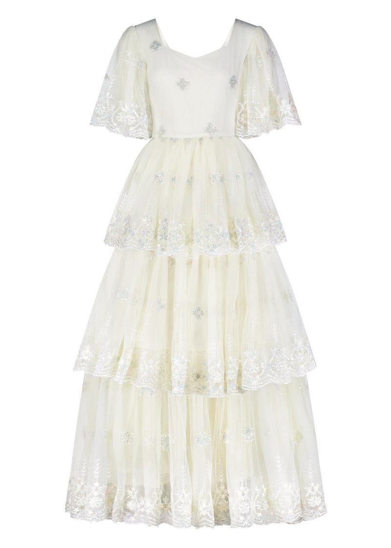 chic size inclusive model wearing JessaKae Snowflake Dress Dresses