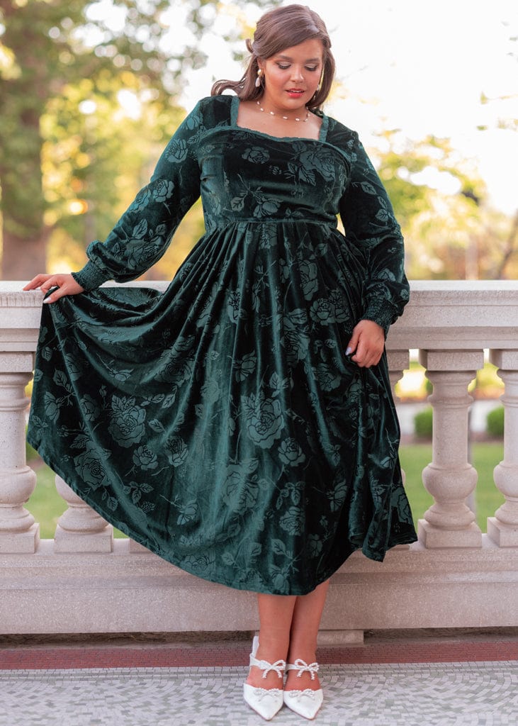 chic size inclusive model wearing JessaKae Sophie Dress Dresses