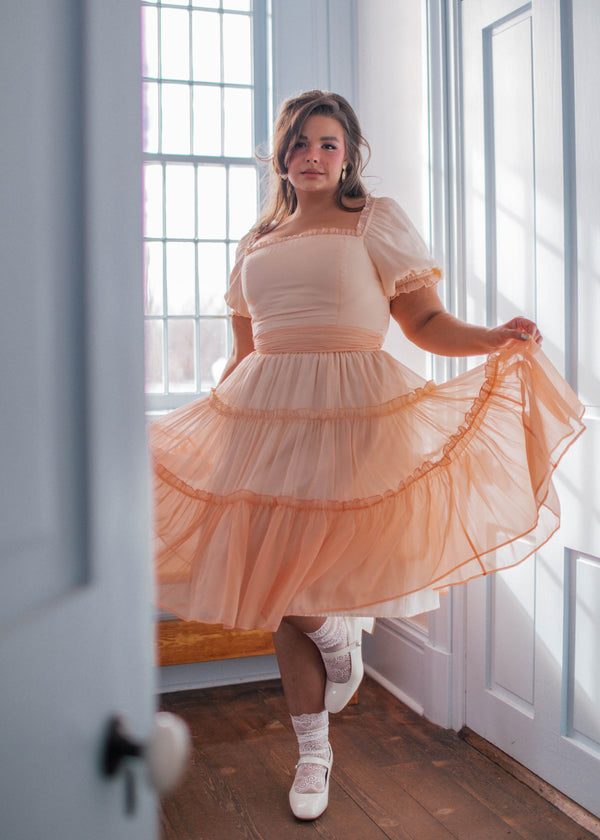 chic size inclusive model wearing JessaKae Sorbet Dress Dresses