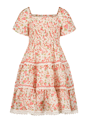 Strawberry Shortcake Girls Dress Girls Dress - JessaKae - Strawberry Shortcake Girls Dress - Pink / 12-18M