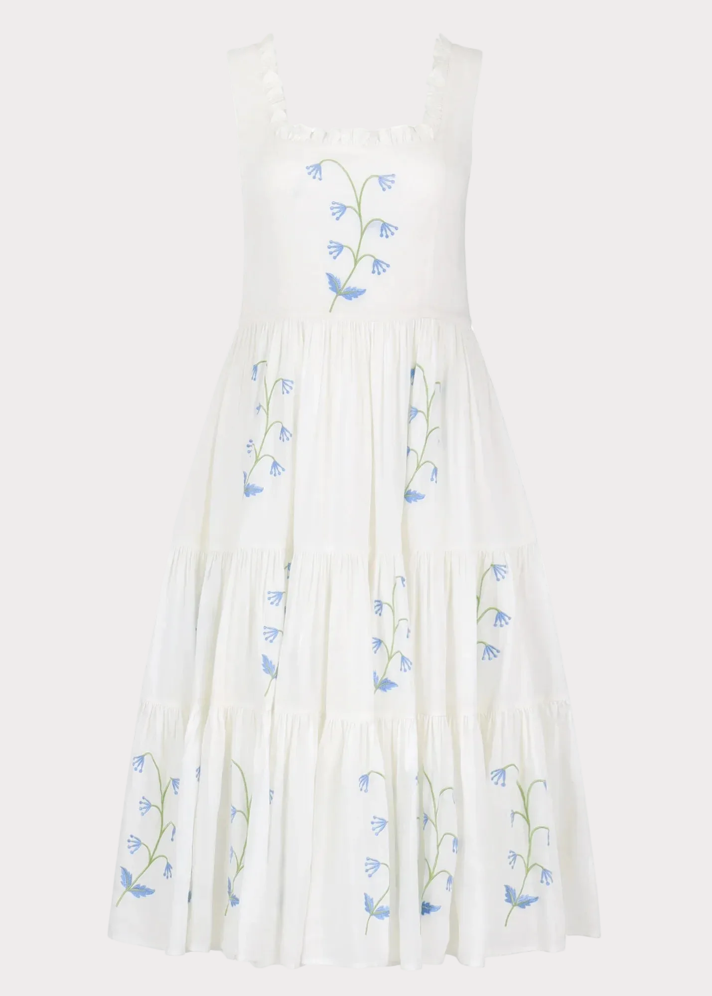 Summer Meadow Dress Dresses - JessaKae - Summer Meadow Dress - White Meadow / XXS