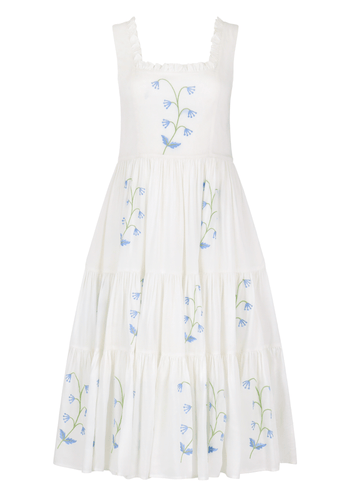 Summer Meadow Dress Dresses - JessaKae - Summer Meadow Dress_White Meadow / M