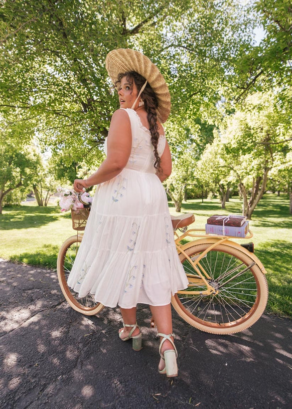 Summer Meadow Dress - White Meadow