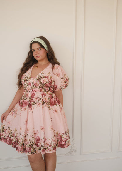 chic size inclusive model wearing JessaKae Sunday Dress