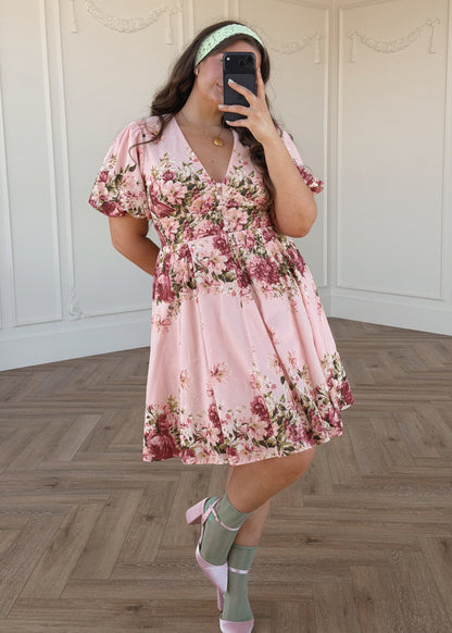 chic size inclusive model wearing JessaKae Sunday Dress