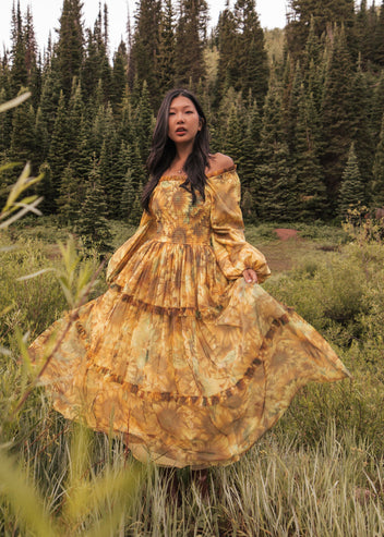 Sunflower Fields Dress Dresses - JessaKae - Sunflower Fields Dress_Sunflower / XS