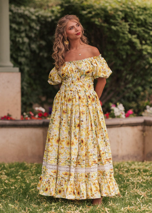 sunflower dresses for women Maxi Dress Women, Sleeveless Sling Summer Dress, Floral Ankle-Length Sundress Color Sleeveless Sunflower Sundress sunflower dress sold on Temu