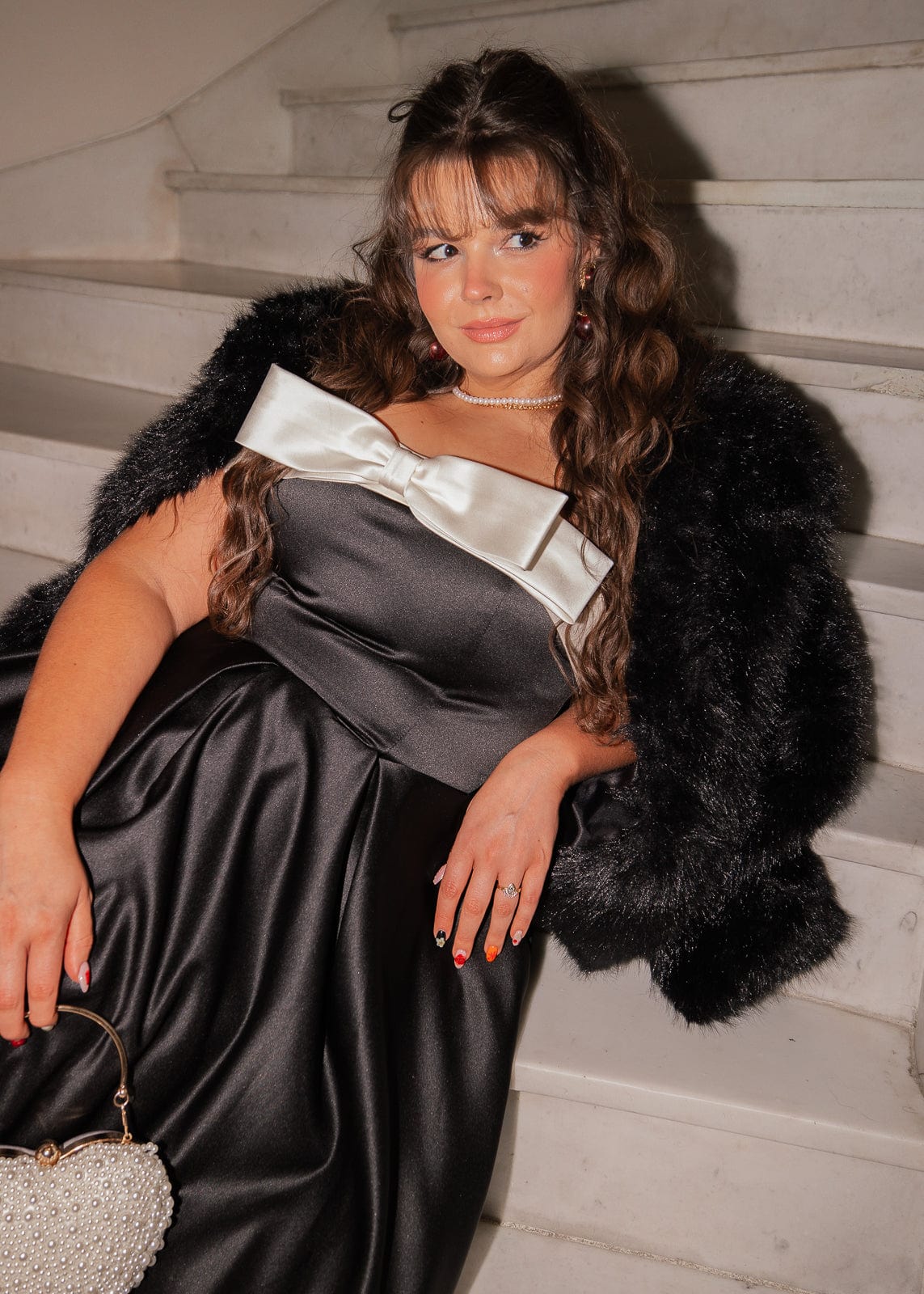 chic size inclusive model wearing JessaKae Sutton Dress