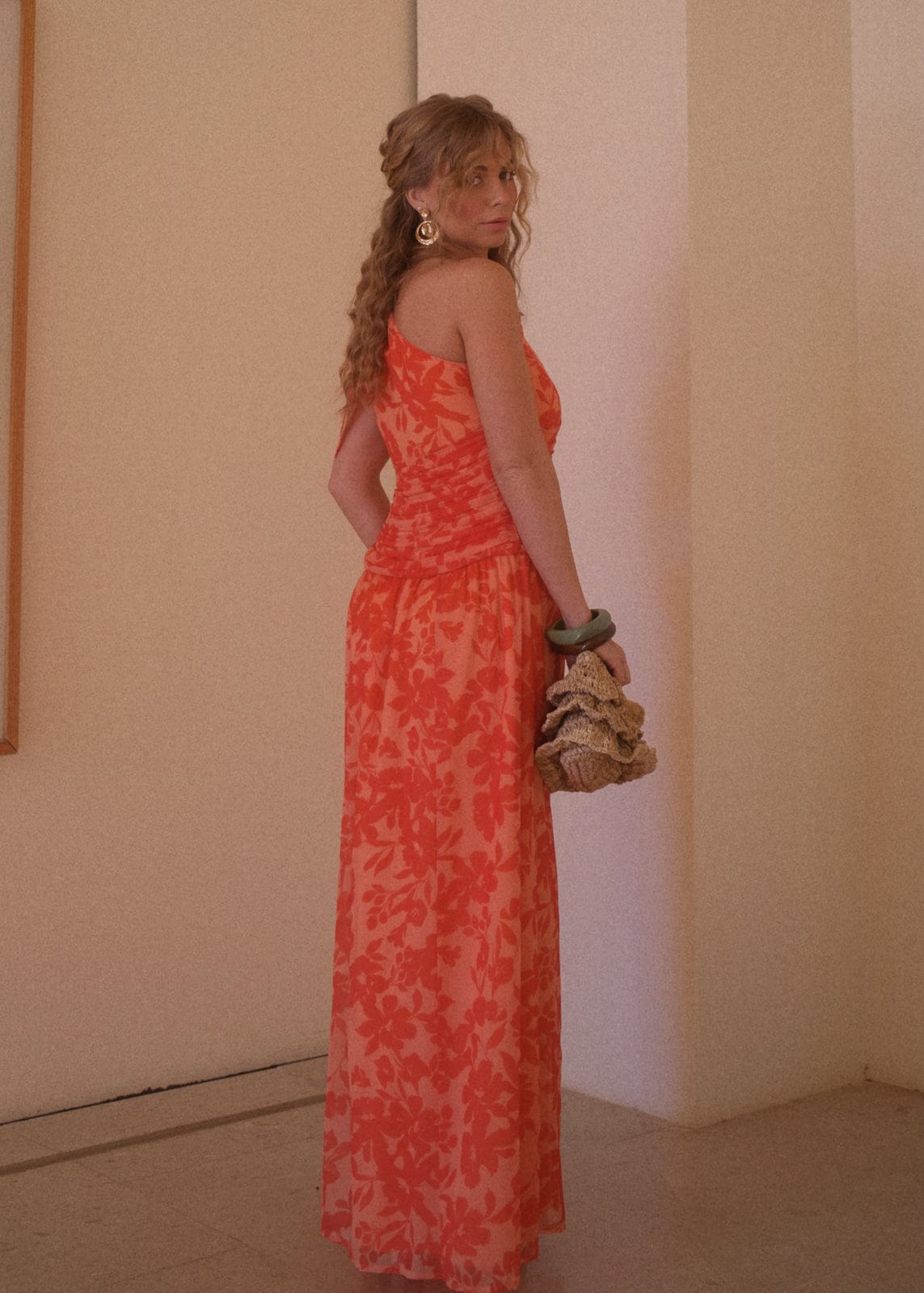 chic size inclusive model wearing JessaKae Tahiti Dress