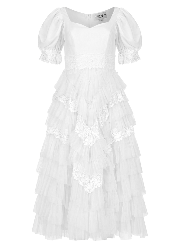 Thumbelina Dress - White Lace