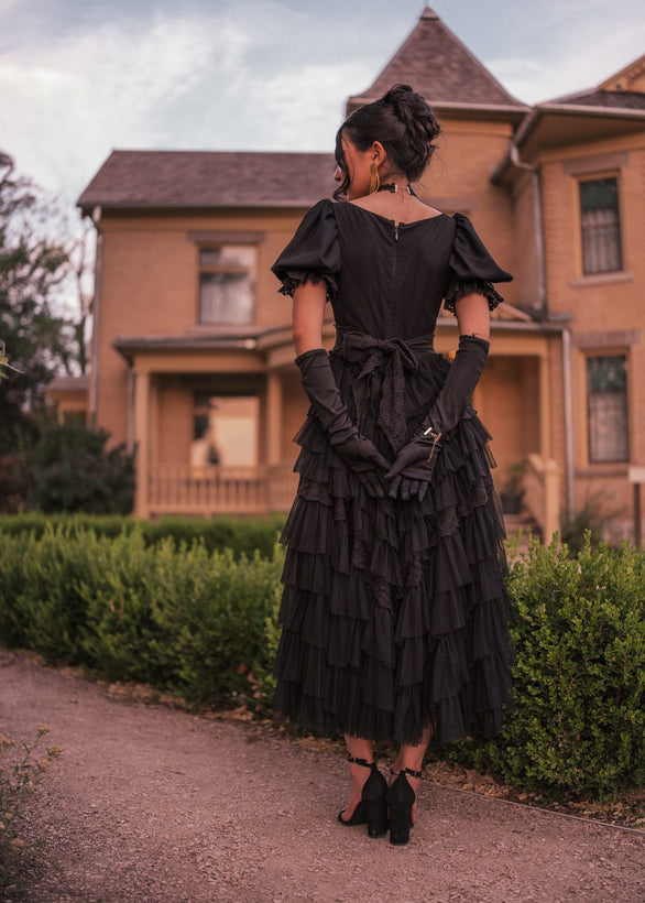 Thumbelina Dress - Black Lace